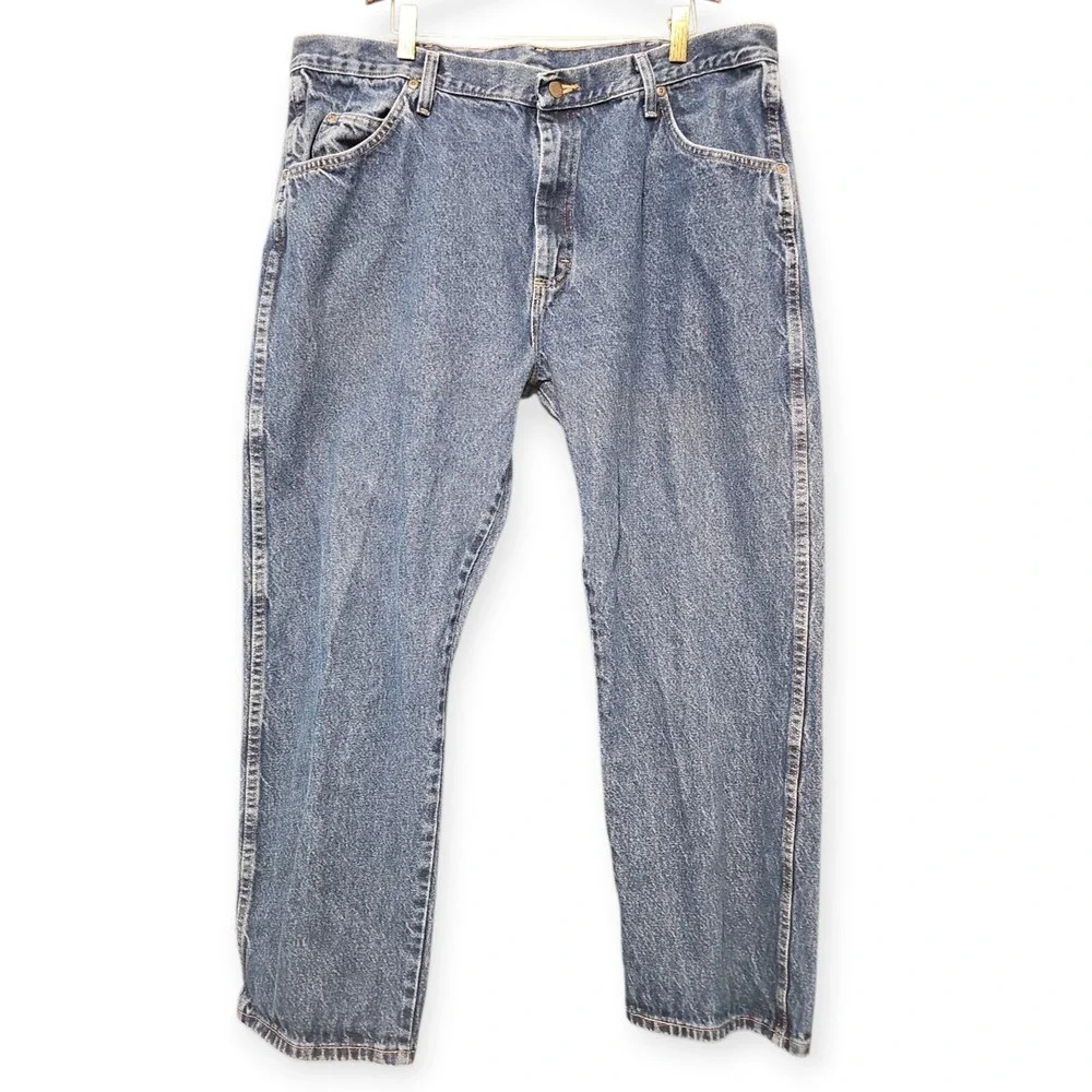 Wrangler Denim Blue Jeans Mens 40 x 29 100% Cotton‎